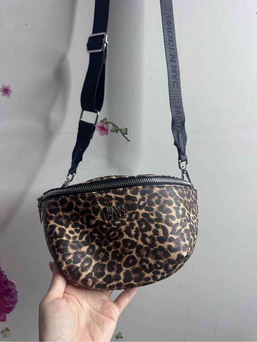 Madden NYC Leopard Print Crossbody/Fannypack